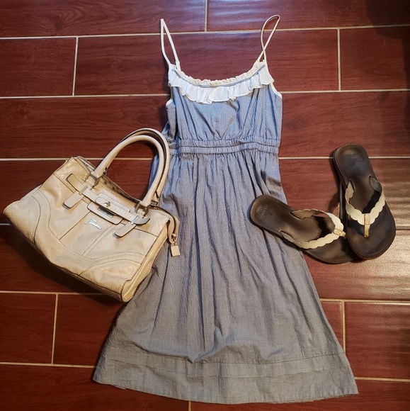 Kimchi Blue and White Checkered Sundress - Picture 2 of 3